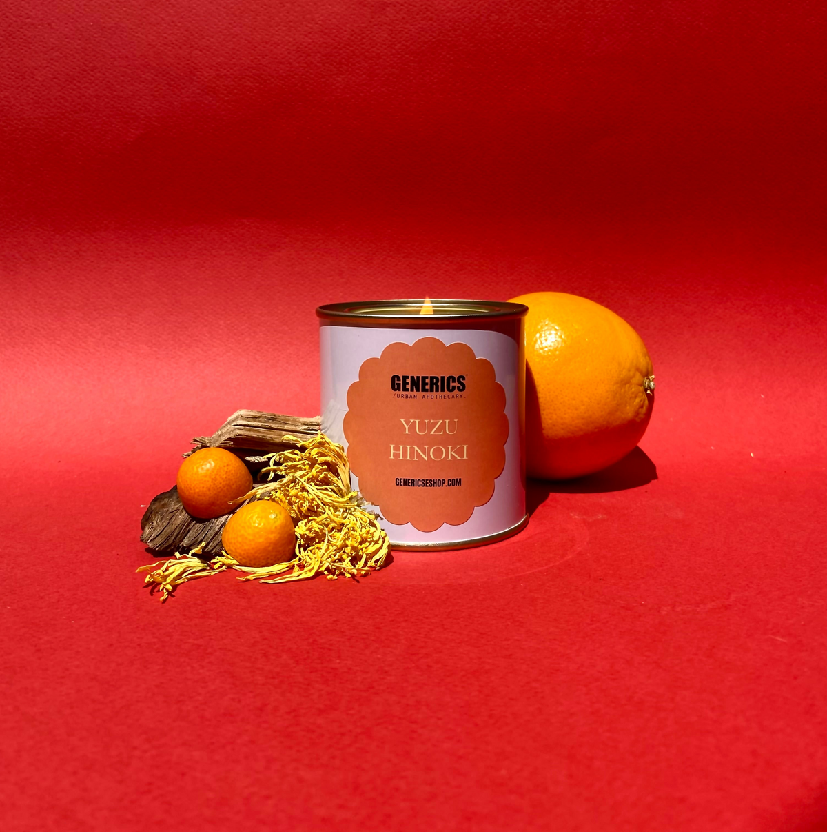 Yuzu Hinoki Travel Tin Candle by Generics Urban Apothecary