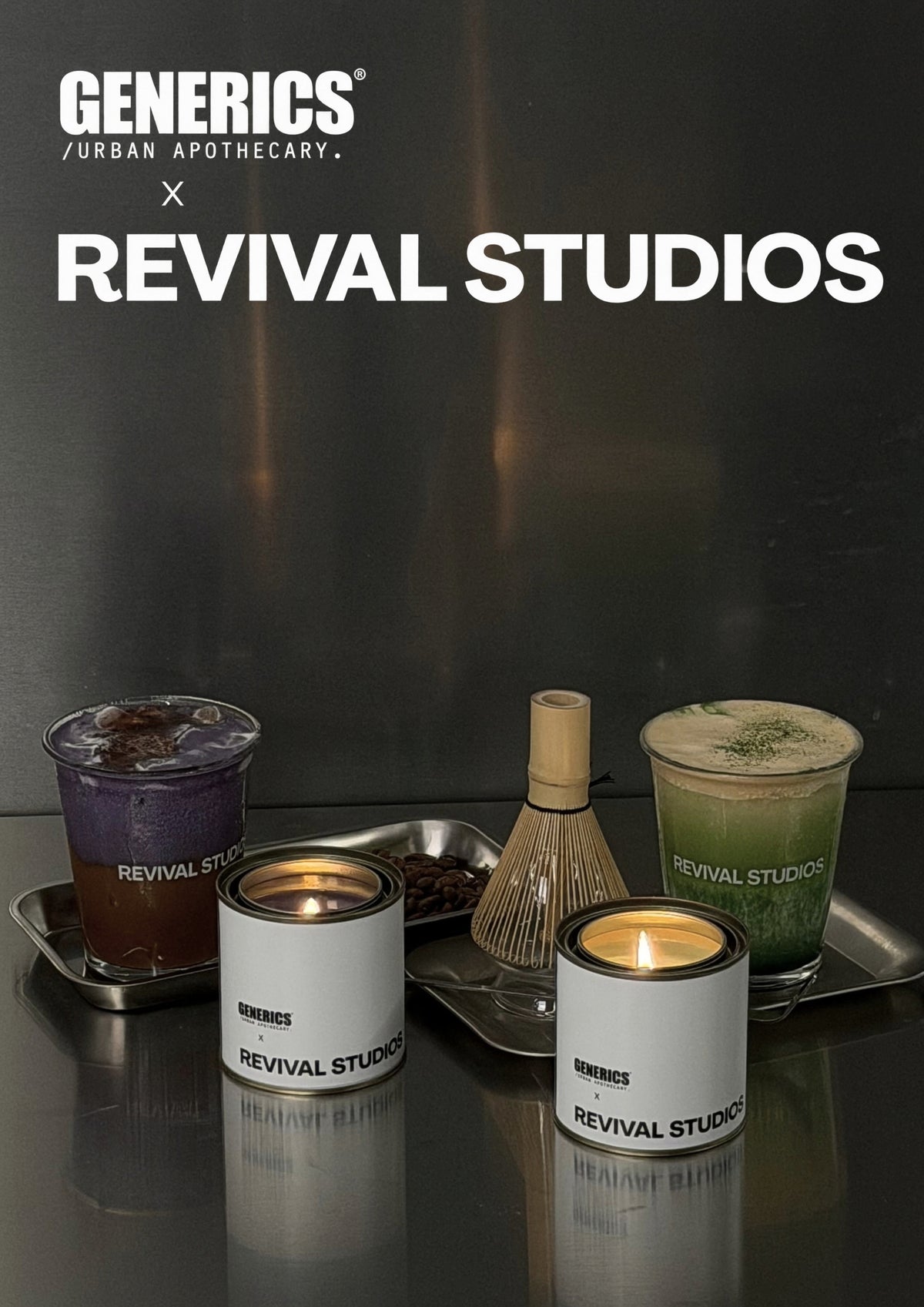 MATCHA BREAK & UBE DRIP CANDLE DUO GIFT SET Revival Studios X
