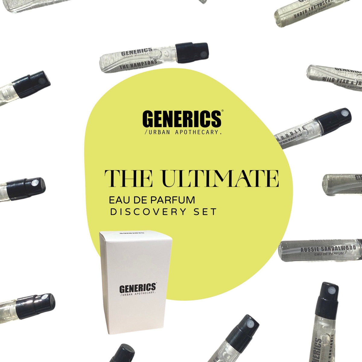 THE ULTIMATE Eau De Parfum Discovery Set by Generics Urban Apothecary ...